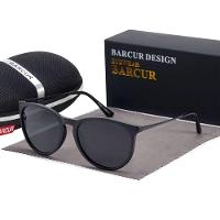 Óculos Feminino Clássico Lente Polarizada Design Titanium Uv400 Preto - 1