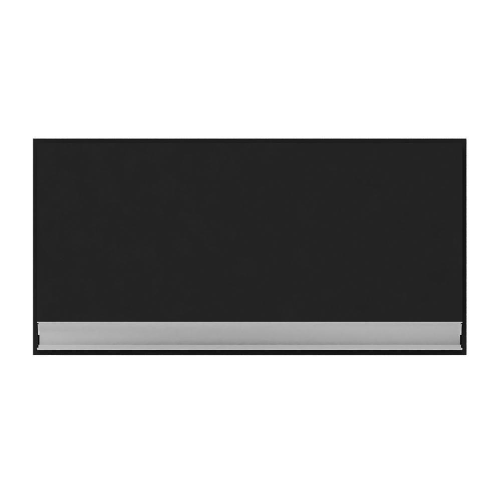 Armário Aéreo Geladeira Andréia 60cm 1 Porta Preto - Ajl Móveis Preto - 1