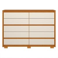 Cômoda Duetto 10 Gavetas Cinamomo-off White - Móveis Albatroz Cinamomo-off White - 3