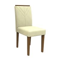 Conjunto 4 Cadeiras Amanda Imbuia-bege - Pr Móveis Bege - 2