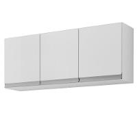 Armário Aéreo Andréia 120cm 3 Portas Branco - Ajl Móveis Branco - 1
