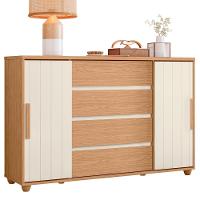 Cômoda Evidenza 2 Portas E 4 Gavetas Flex Freijó-off White - Móveis Albatroz Freijó-off White - 1