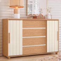 Cômoda Evidenza 2 Portas E 4 Gavetas Flex Freijó-off White - Móveis Albatroz Freijó-off White - 5