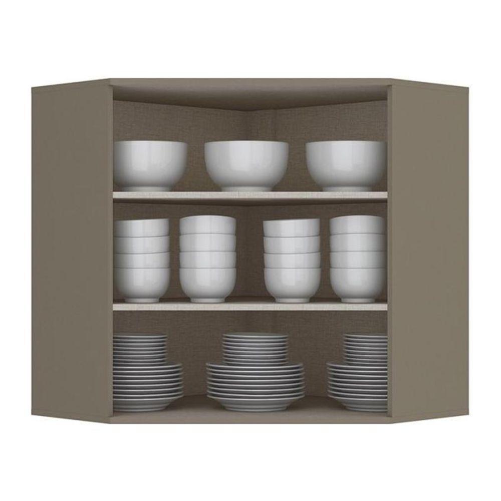 Armário Aéreo Canto Oblíquo 83cm Connect Duna-cristal - Móveis Henn Duna-cristal - 3