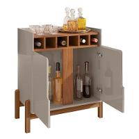 Aparador Barzinho Lizz Com Adega 2 Portas Off White-cedro - Casa D Off White-cedro - 2