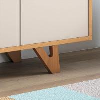 Buffet Aparador Cristal Com 2 Portas E 2 Gavetas Cinamomo-off White - Pr Móveis Cinamomo-off White - 4