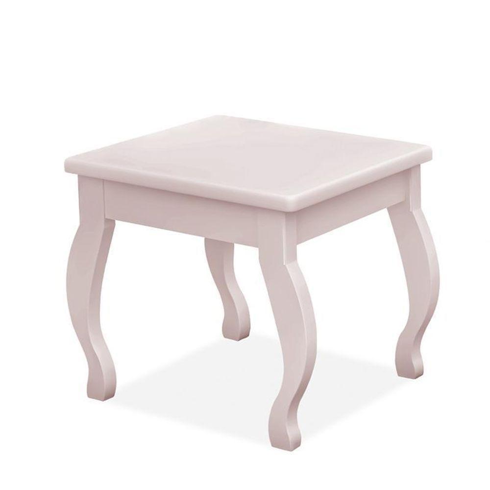 Banqueta Para Penteadeira Camarim Rosê - Móveis Luapa Rosê - 1