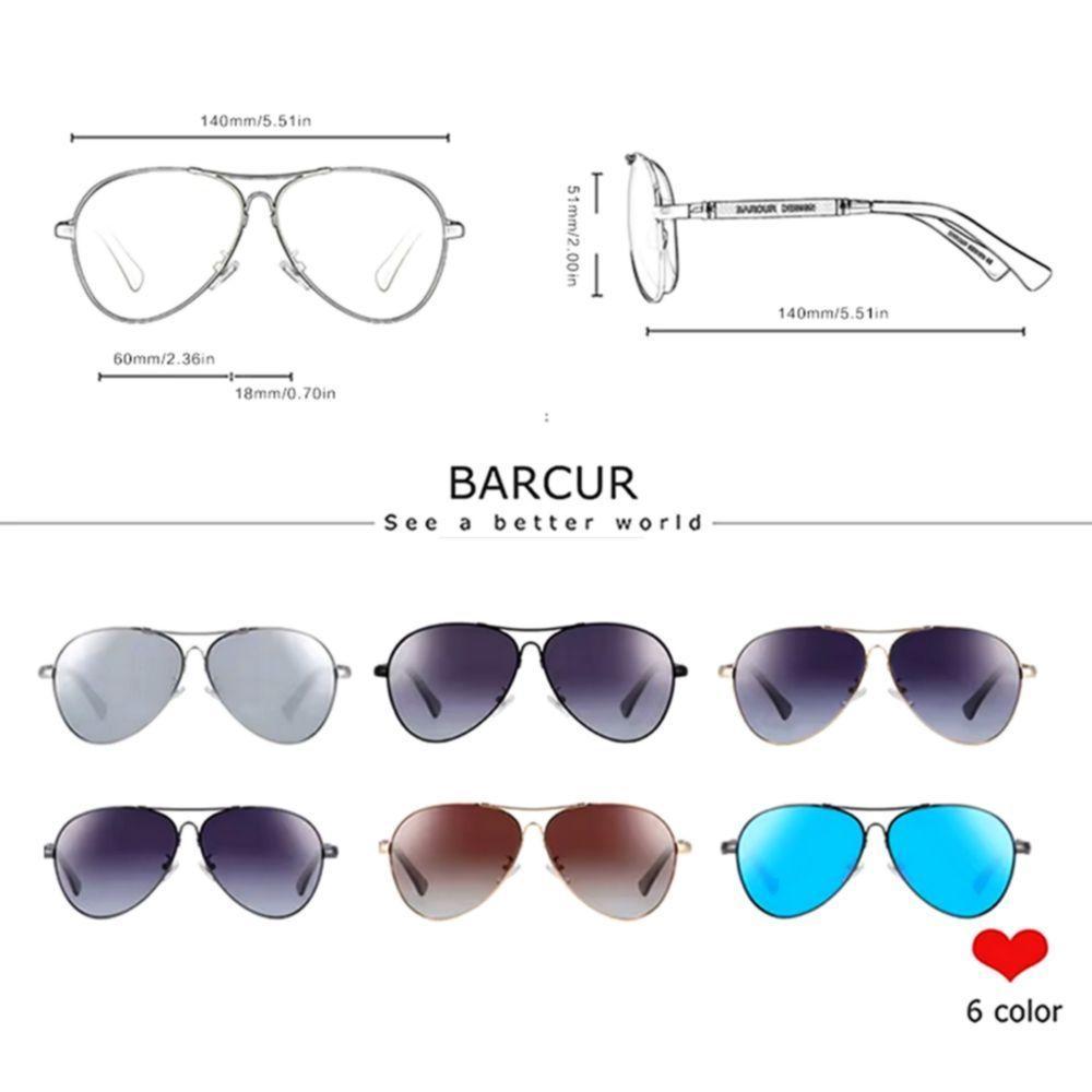 Óculos De Sol Design Titanium Aluminio Estilo Piloto Polarizado Uv400 Prata - 5
