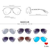 Óculos De Sol Design Titanium Aluminio Estilo Piloto Polarizado Uv400 Azul - 4