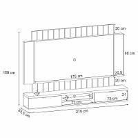 Home Suspenso Illusion 2.2 Off White-cinamomo Para Tv Até 70? - Hb Móveis Off White-cinamomo - 6