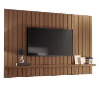 Painel Suspenso Link 2.0 Ripado Castanho Para Tv Até 70 - Hb Móveis Castanho - 1