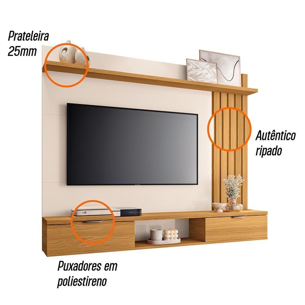 Home Suspenso Lets 1.6 Cinamomo-off White Para Tv Até 55? - Hb Móveis Cinamomo-off White - 5