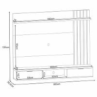 Home Suspenso Lets 1.6 Cinamomo-off White Para Tv Até 55? - Hb Móveis Cinamomo-off White - 6
