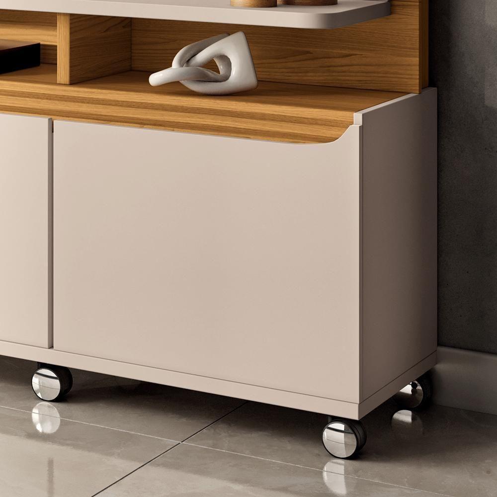 Estante Home Theater Quantum Off White-cinamomo Para Tv Até 70? - Hb Móveis Off White-cinamomo - 6