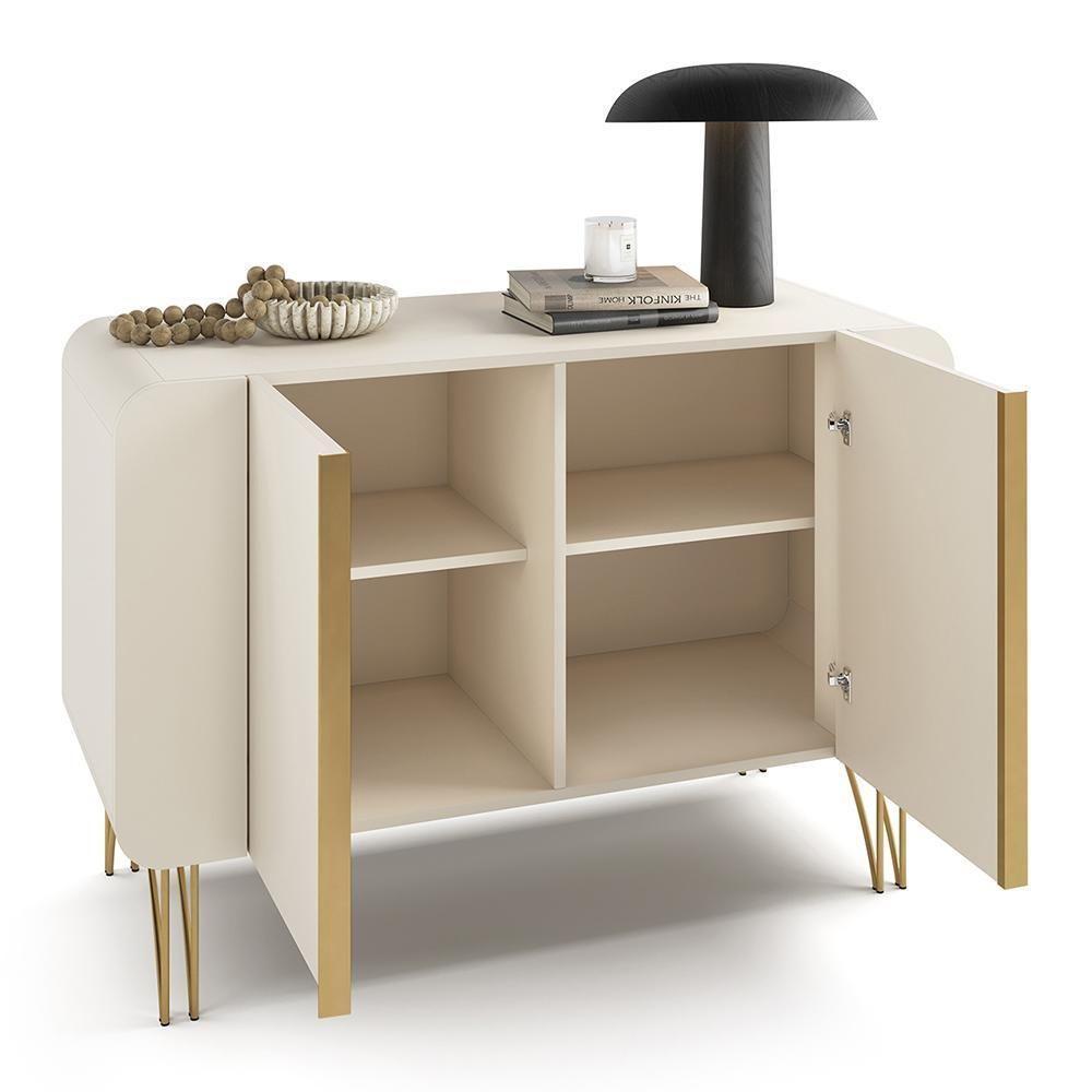 Balcão Buffet Bevenuto 2 Portas Off White - Hb Móveis Off White - 2