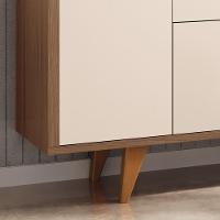 Buffet Aparador Melodia Com 2 Portas E 2 Gavetas Off White-castanho - Hb Móveis Off White-castanho - 3