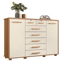 Cômoda Fontana 2 Portas E 7 Gavetas Freijó-off White - Móveis Albatroz Freijó-off White - 1