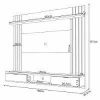 Home Suspenso Solus Castanho-off White Para Tv Até 70? - Hb Móveis Castanho-off White - 5