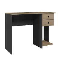 Conjunto Home Office Com Armário 2 Portas E Mesa Escrivaninha Preto-carvalho - Qmovi Preto-carvalho - 6