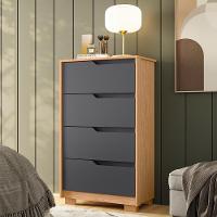 Cômoda Sole 4 Gavetas Titanium-freijó - Móveis Albatroz Titanium-freijó - 2