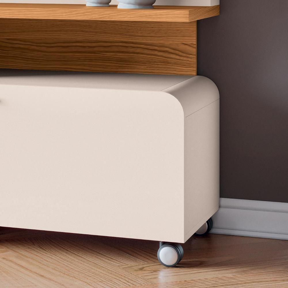 Estante Home Theater Artís Off White-cinamomo Para Tv Até 70? - Hb Móveis Off White-cinamomo - 5