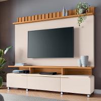Estante Home Theater Artís Off White-cinamomo Para Tv Até 70? - Hb Móveis Off White-cinamomo - 2