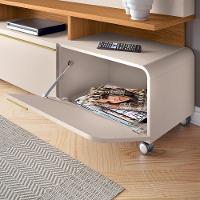 Estante Home Theater Artís Off White-cinamomo Para Tv Até 70? - Hb Móveis Off White-cinamomo - 6