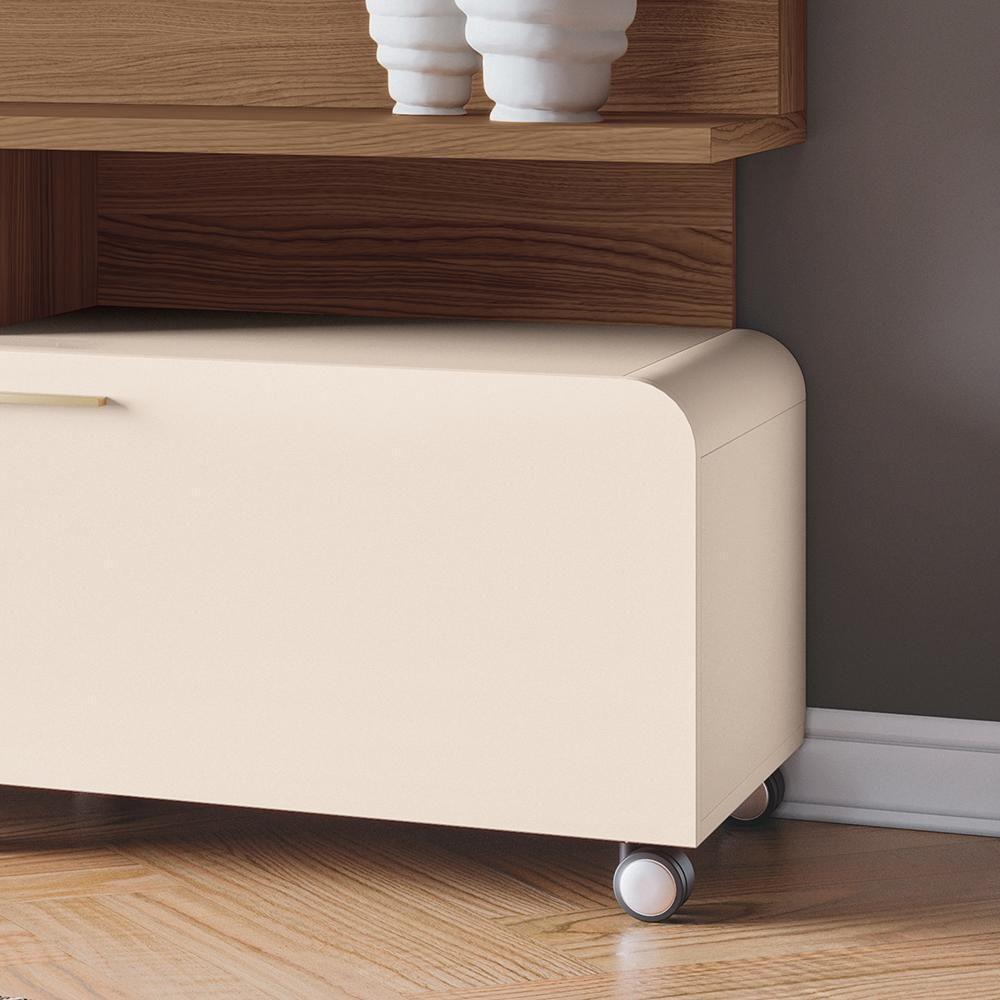 Estante Home Theater Artís Castanho-off White Para Tv Até 70? - Hb Móveis Castanho-off White - 2
