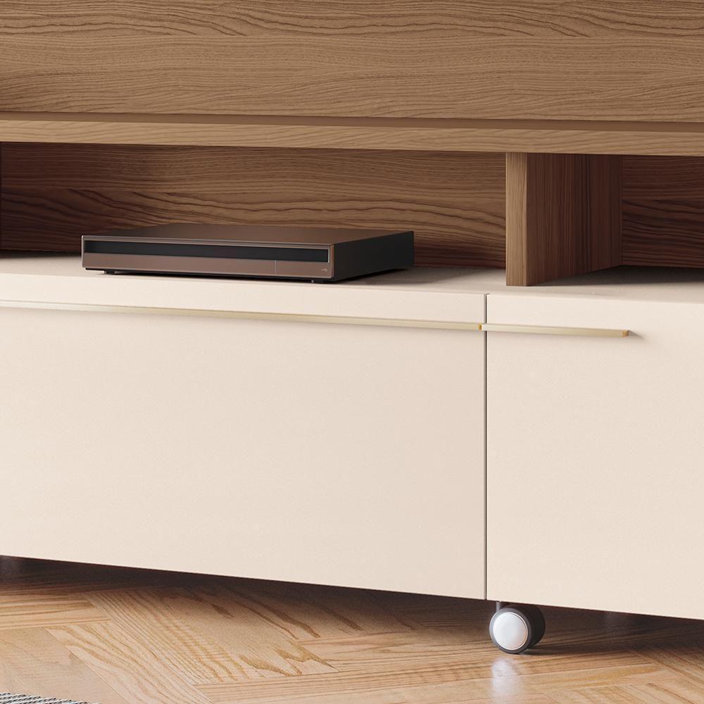 Estante Home Theater Artís Castanho-off White Para Tv Até 70? - Hb Móveis Castanho-off White - 6