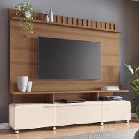 Estante Home Theater Artís Castanho-off White Para Tv Até 70? - Hb Móveis Castanho-off White