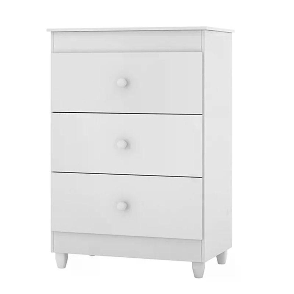 Cômoda Ternura 3 Gavetas - Branco - Peternella Móveis Branco - 1