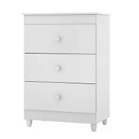 Cômoda Ternura 3 Gavetas - Branco - Peternella Móveis Branco - 1