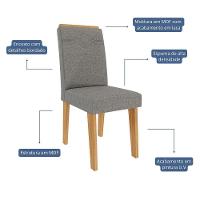 Conjunto 2 Cadeiras Taís Nature-linho Grafite - Cimol Móveis Nature-linho Grafite - 2