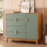 Cômoda Sapateira Ipê 1 Porta E 4 Gavetas Cinamomo-sálvia - Móveis Albatroz Cinamomo-sálvia - 2