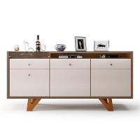 Buffet Aparador Sollare Com 2 Portas E 2 Gavetas Castanho-off White - Hb Móveis Castanho-off White - 6