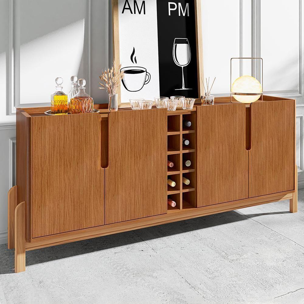 Buffet Aparador Lizz 190cm 4 Portas Com Adega Cedro - Casa D Cedro - 2