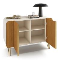 Balcão Buffet Bevenuto 2 Portas Off White-cinamomo - Hb Móveis Off White-cinamomo - 3