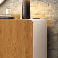 Balcão Buffet Bevenuto 2 Portas Off White-cinamomo - Hb Móveis Off White-cinamomo