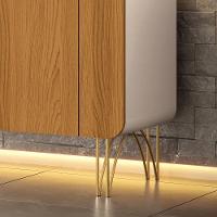 Balcão Buffet Bevenuto 2 Portas Off White-cinamomo - Hb Móveis Off White-cinamomo - 6