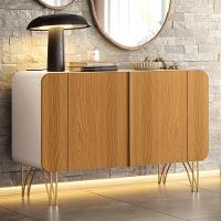 Balcão Buffet Bevenuto 2 Portas Off White-cinamomo - Hb Móveis Off White-cinamomo - 7