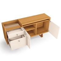 Buffet Aparador Sollare Com 2 Portas E 2 Gavetas Cinamomo-off White - Hb Móveis Cinamomo-off White - 5