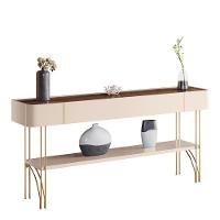 Aparador Vivant E Mesa De Centro Cadenza Off White-castanho - Hb Móveis Off White-castanho - 3