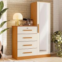 Cômoda Belize Plus Com 1 Porta E 4 Gavetas Cinamomo-off White - Móveis Albatroz Cinamomo-off White - 2