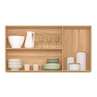 Armário Aéreo Intenza 120cm 3 Portas Freijó-chumbo Com Vidro Reflecta - Nicioli Freijó-chumbo - 3