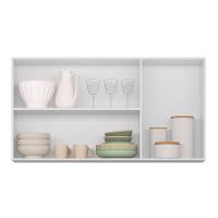 Armário Aéreo Intenza 120cm 3 Portas Branco - Nicioli Branco - 3