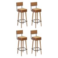 Kit 4 Banquetas Barcelona 96cm Couríssimo Amarula - Salaone Amarula - 1