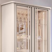 Cristaleira évora Off White 2 Portas De Vidro - Hb Móveis Off White - 3