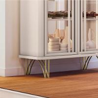 Cristaleira évora Off White 2 Portas De Vidro - Hb Móveis Off White