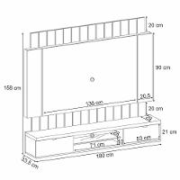 Home Suspenso Illusion 1.8 Preto-castanho Para Tv Até 55? - Hb Móveis Preto-castanho - 6