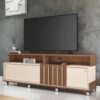 Rack Bancada Graci 1.8 Castanho-off White Para Tv Até 70? - Hb Móveis Castanho-off White - 2